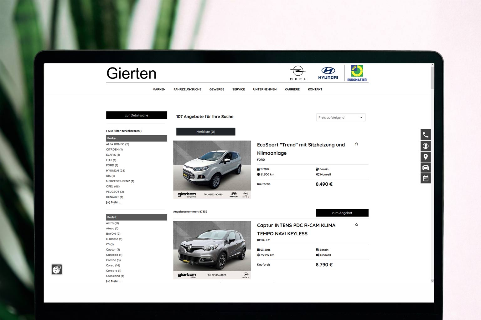 Extension Fahrzeugporta Extension Fahrzeugportal
